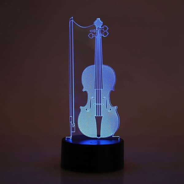 Nattlampa ABS bas hållare cello form lampa touch KLB