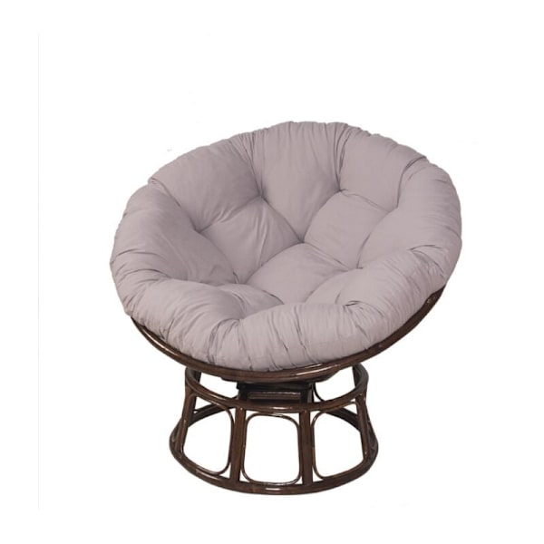 Utendørs stol pute polstret sete pute henge sete pute hengekøye hengekøye rund sving sving sete for hjem-grå 70x70CM KLB
