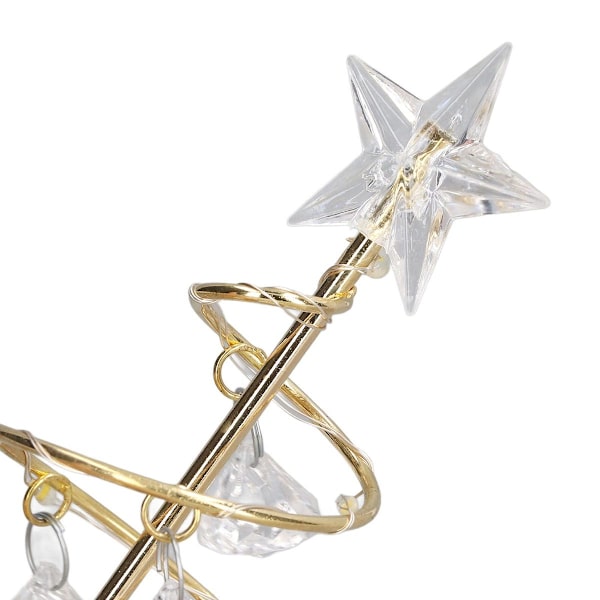 LED juletrelampe liten krystall jern dekorasjonstre KLB