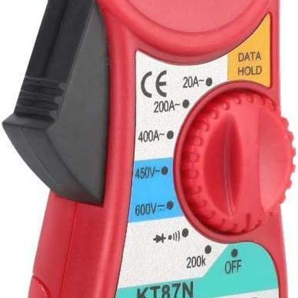 Multimeter, digital strømtangstester, tangamperemeter, DC/AC spænding