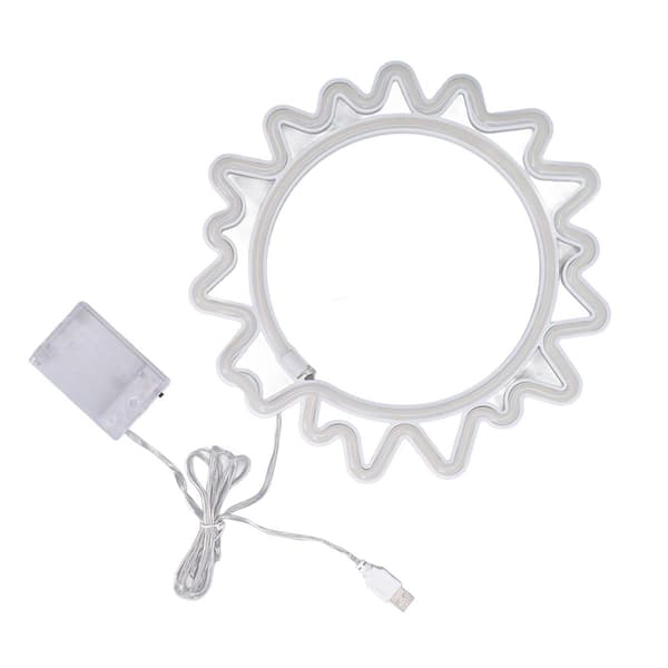 Sun Neon Light Sign USB uppladdningsbart batteri LED KLB