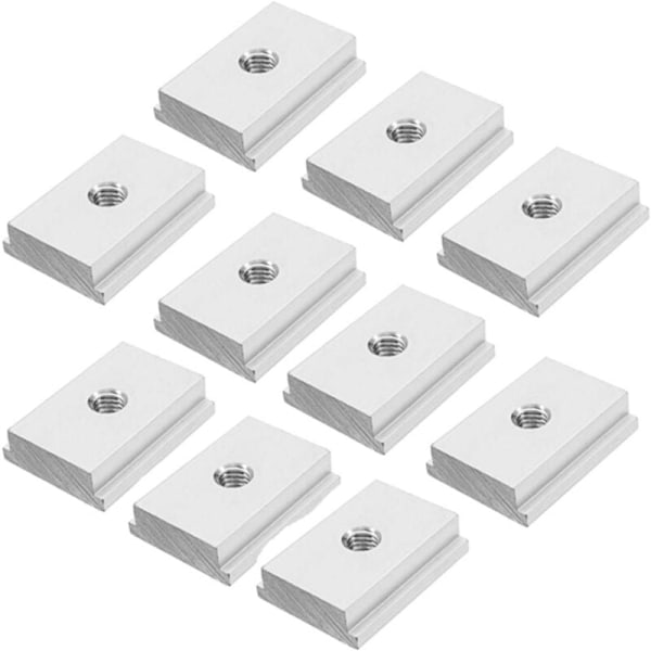 Mutter, 10-pack glidande T-mutter för M8 träbearbetningsverktyg KLB