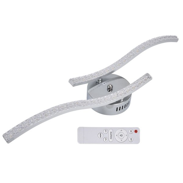 LED-taklampe, 3-farget, med fjernkontroll, dimbar, bølget KLB