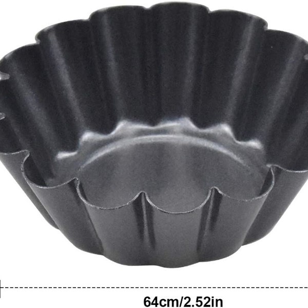 Pakke med 14 egg tart pan bakekopper