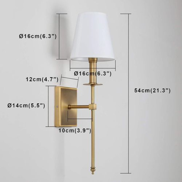 Klassisk rustik industriell vägglampa