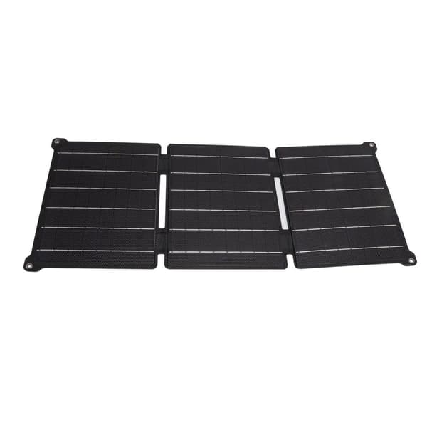 21W sammenleggbart solcellepanel IPX6 vanntett USB DC utgang KLB