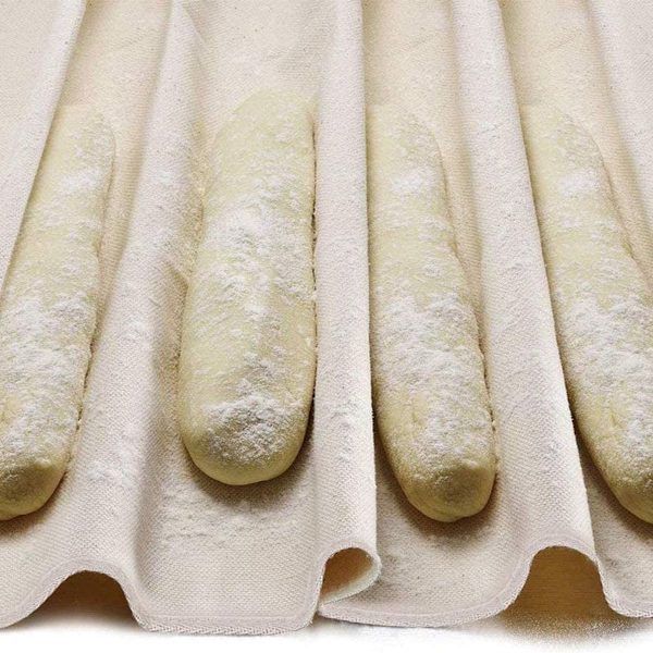 Professionelt hæveklæde, bagerlærred til baguette og brøddej, 75x 45 cm KLB