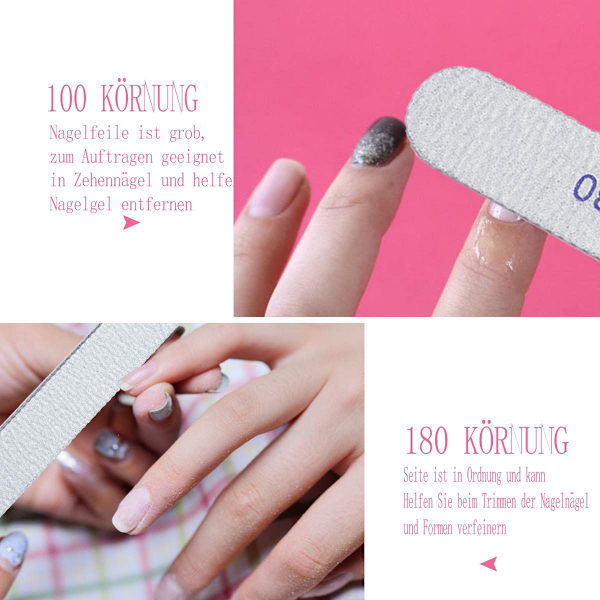 15-delad nagelfilset: slitstark och tvättbar KLB