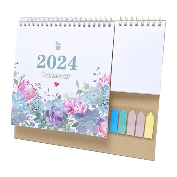 Pöytäkalenteri 2024 tammikuu 2024 - joulukuu 2024 12 kuukausittainen Wan Style3 KLB