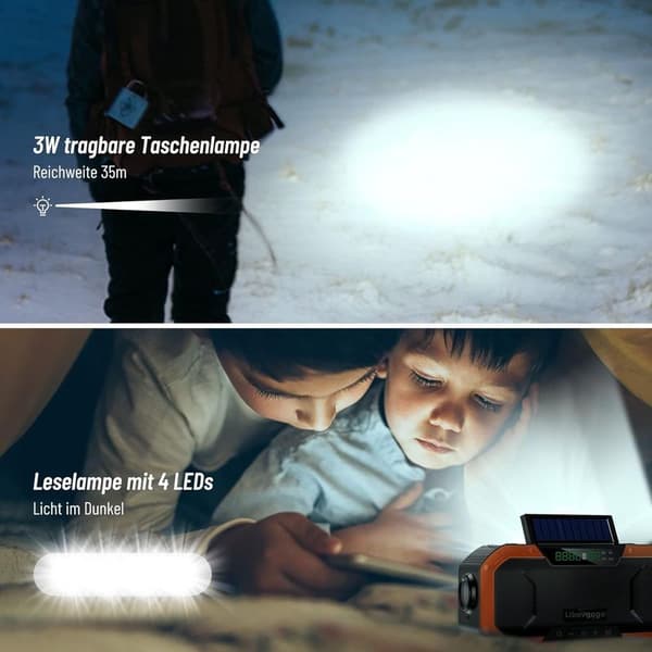 Hätäradio Roiskeenkestävä Bluetooth-kaiutin Kannettava
