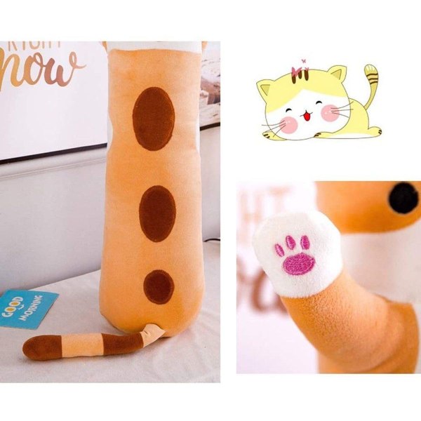 Fyldt legetøj katte pude killing sød plys legetøj hudvenlig ikke-giftig