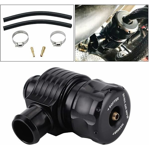 25mm/1in Turbo Blow Off Valve Kit Aluminium BOV Dump Valve Universal Auto Car Accessoire KLB