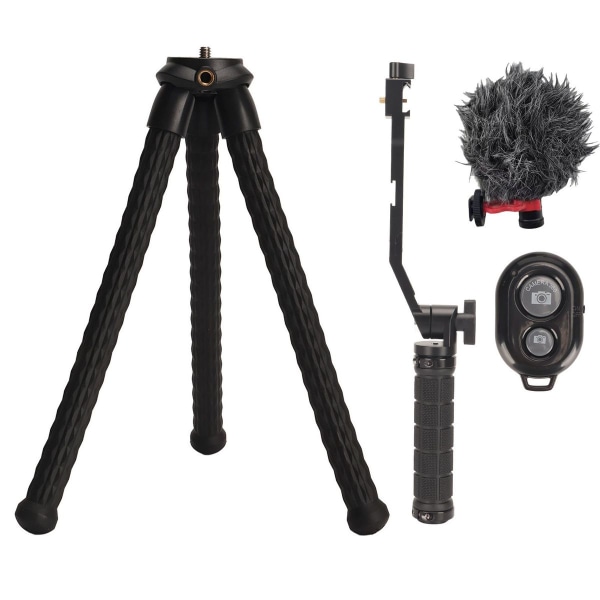 Mini Fleksibel Tripod Stativ Bærbar Universal BT Kamera KLB