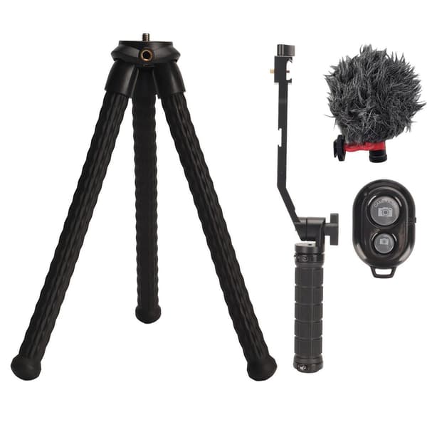 Mini Flexibel Tripod Stativ Bärbar Universell BT Kamera KLB