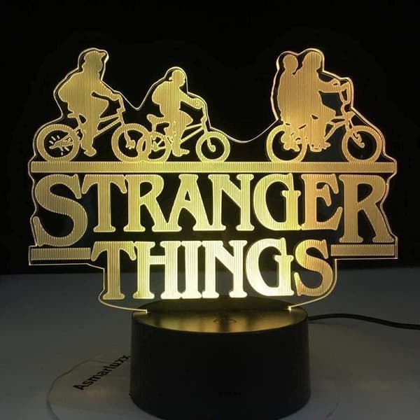 Stranger C Things 3D Illuusiolamppu Yöpöytälamppu KLB