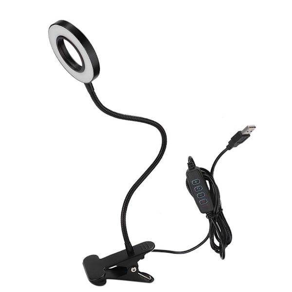 Himmennettävä 360 asteen joustava pidinlamppu USB-sisävalaistuksella työpöydälle KLB