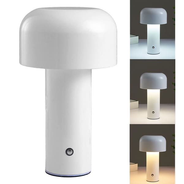 Soppbordlampe, trefarget LED-lysperler, trinnløs KLB