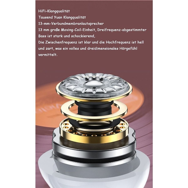 Bluetooth-kuulokkeet, langattomat Bluetooth-kuulokkeet korvan sisään mikrofonilla, Bluetooth KLB