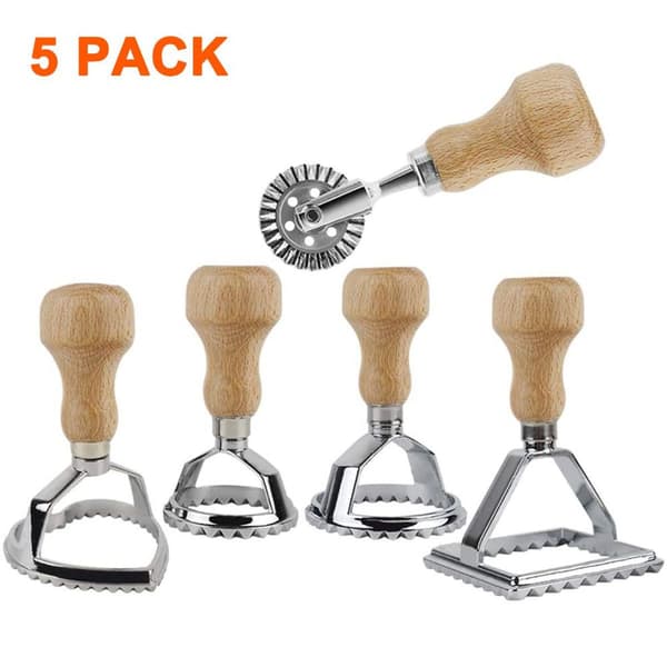 Husholdning Kreativ Multifunksjonell Dumpling Cookie Mold Set med 5 KLB
