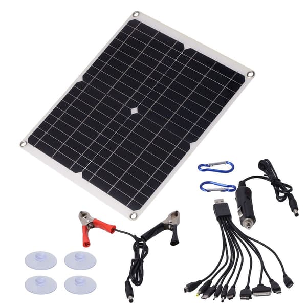 20W 18V Solcellepanel Bærbart Solcelleladersett KLB