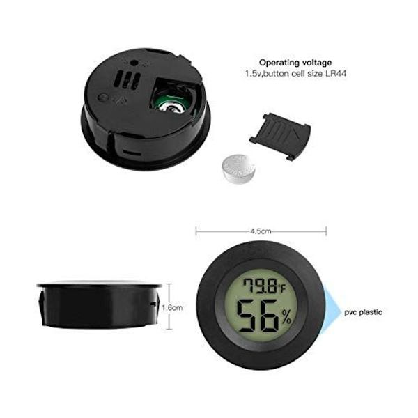 Mini Hygrometer Termometer Digital LCD Display Indendørs/Udendørs Hygrometer KLB