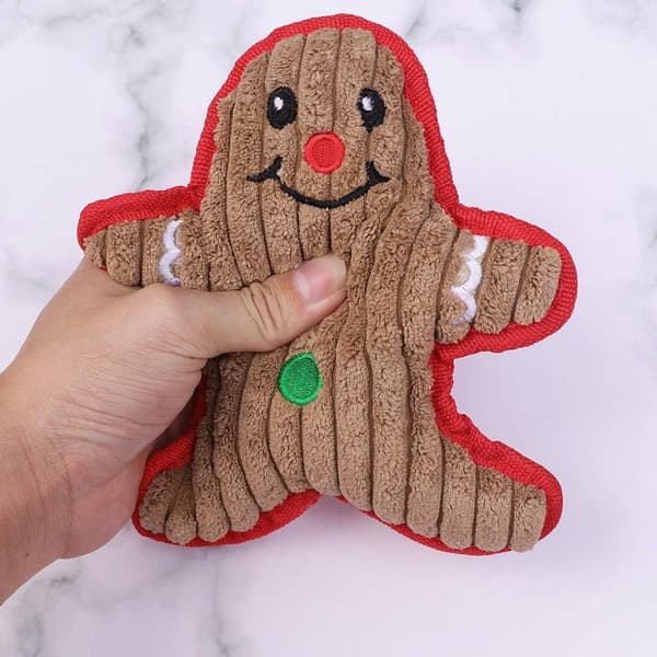 Julegave til hunde - Sød Gingerbread Man Jule-Kvæk KLB
