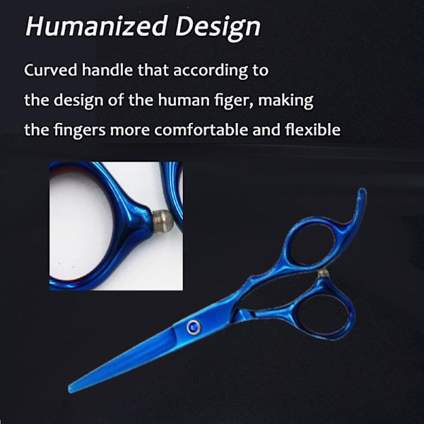 Professionelle Barber Hårklippesakse - Rustfrit Stål Blå