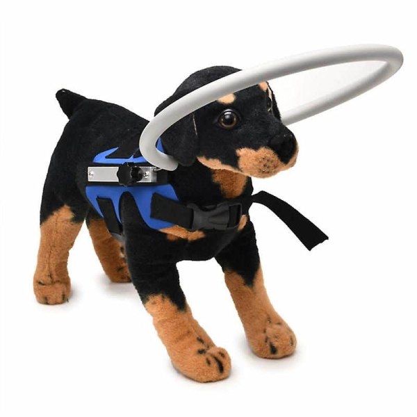 Blind Dog Harness Guide Device, Pet Anti-kollisionsring til beskyttelse og selvtillid, BLUES Blind Dog Tilbehør