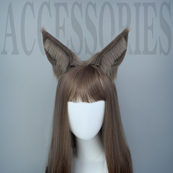 Furry Cat Wolf Fox Ears -pääpanta Halloween -päähineet pukujuhlat KLB