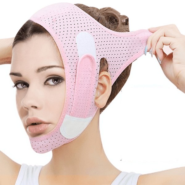 Ansiktsmask för sömn, rosa