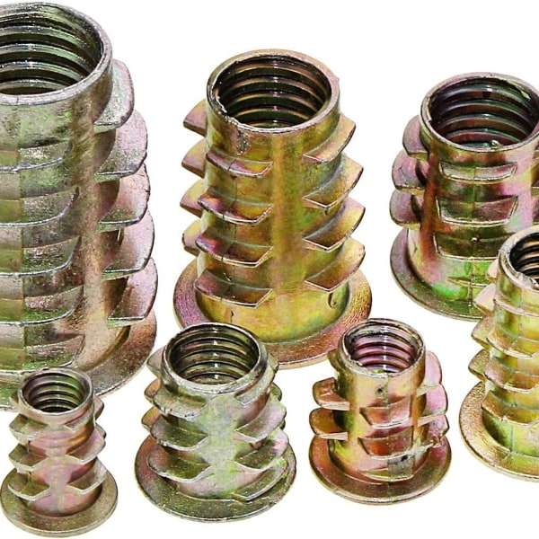 120-pakning sinkroniserte sekskantmuttere i sinklegering M4 M5 M6 M8 M10 KLB