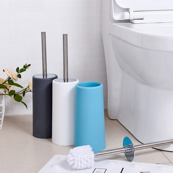 Husholdningstoiletbørste sæt plastik toilet med basic toiletbørste blå
