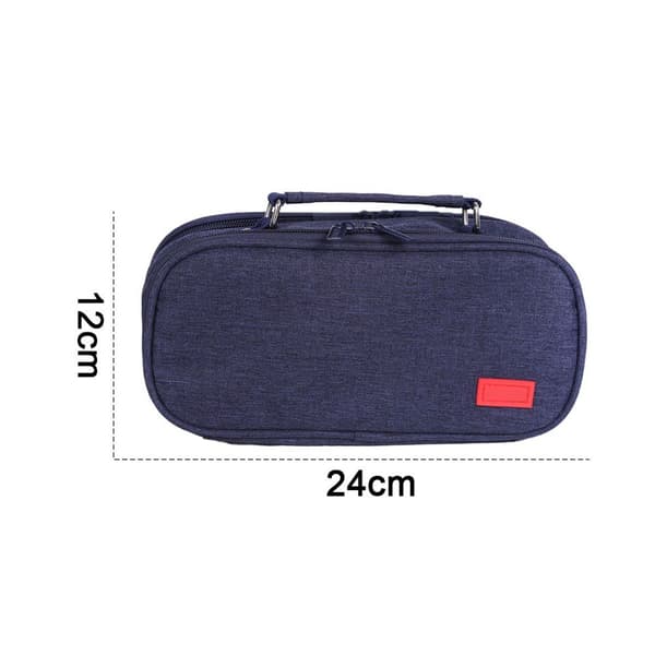 Fack Art Pouch Organizer Stationery Kosmetiska väskor Mörkblå KLB