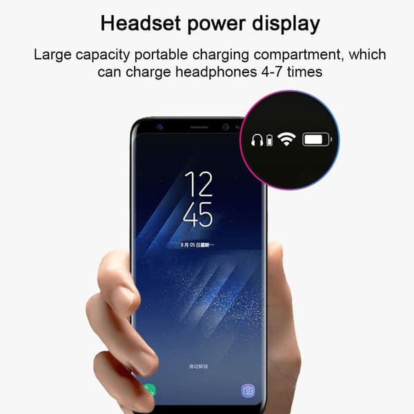 Bluetooth-øretelefoner - Trådløse øretelefoner - Hvide