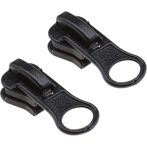 10 st svarta blixtlås-dragkedjor med U-formade blixtlås reparations- och utbyteskit för jackor, jeans, jackor, byxor, ryggsäckar 27x11mm