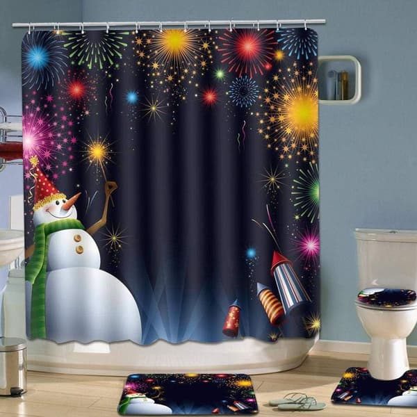 Pcs Elk Pattern Vanntett Dusj Gardiner Julepynt KLB