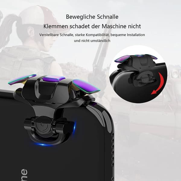 PUBG Mobile Game Trigger, PUBG Mobile Phone Trigger L1R1 Armor Style Farverige Pubg Game