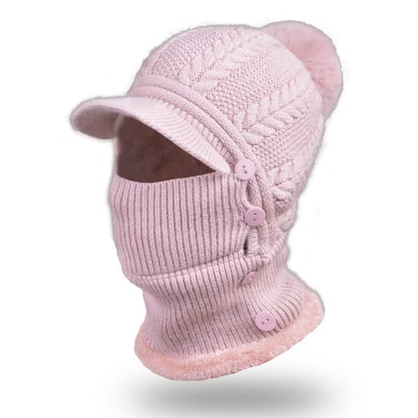 Bib one-piece varmt vadderad stickad métze 1 del.