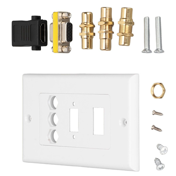 Multimediauttag, HD-multimedia gränssnitt, 3RCA, VGA, koaxial KLB