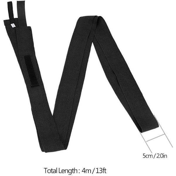 Boksehansker for menn/kvinner/barn, elastisk MMA, svart, 2,5M