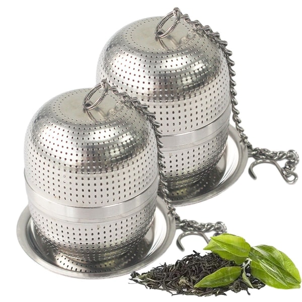 Teesiivilä irtonaiselle teelle, 2 kpl ruostumattomasta teräksestä valmistettua teesuodatinta siivilä - KLB
