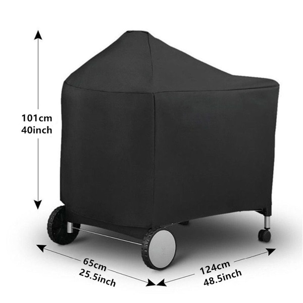 BBQ-grillin suojus ulkokäyttöön, vedenpitävä grillin suojus 124 x 65 x 101 cm Webe