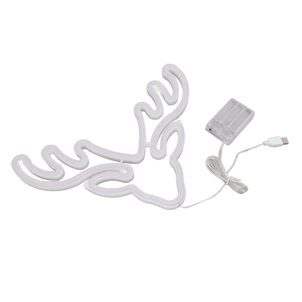 Neonljus LED-skylt USB-batteridriven julhelg KLB