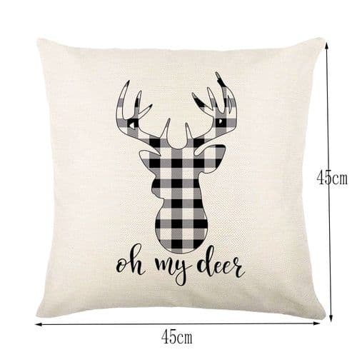 Juleputetrekk 45x45 cm: Festlig dekorasjon til stuen