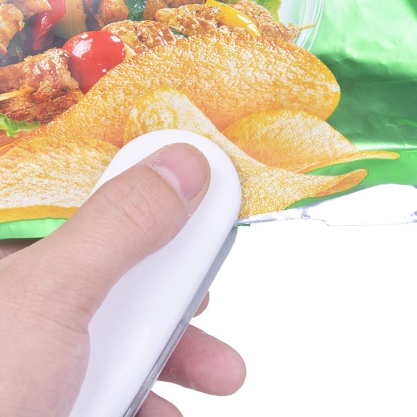 Mini Sealer, Bærbar Forseglingsmaskine, Husholdnings Forseglingsmaskine til Plastikposer, Fødevareopbevaring og Kornposer Sealer