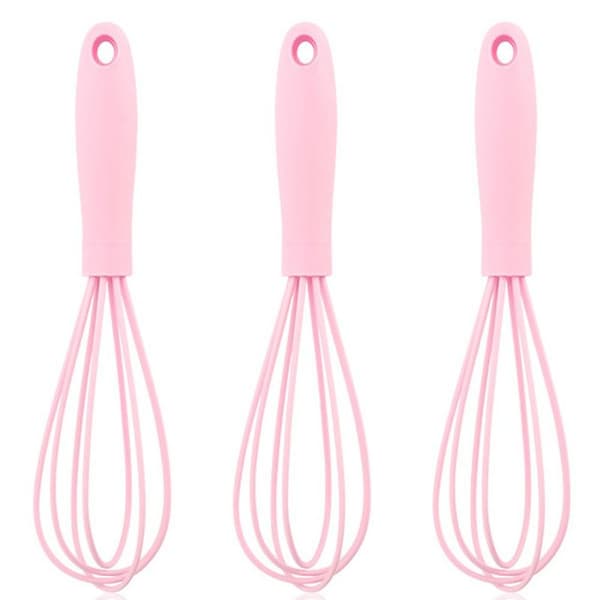 Silikonvisp, for matlaging, ballongvisp perfekt rosa