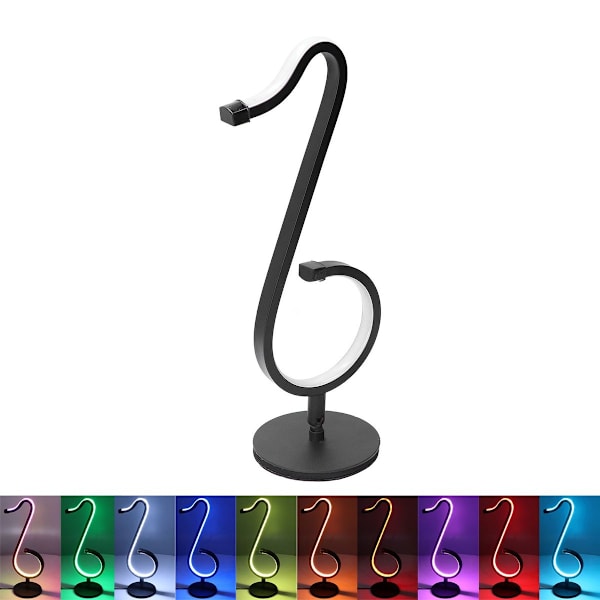 RGB Musiknotljus LED Färgglad Bordsvägglampa för KLB