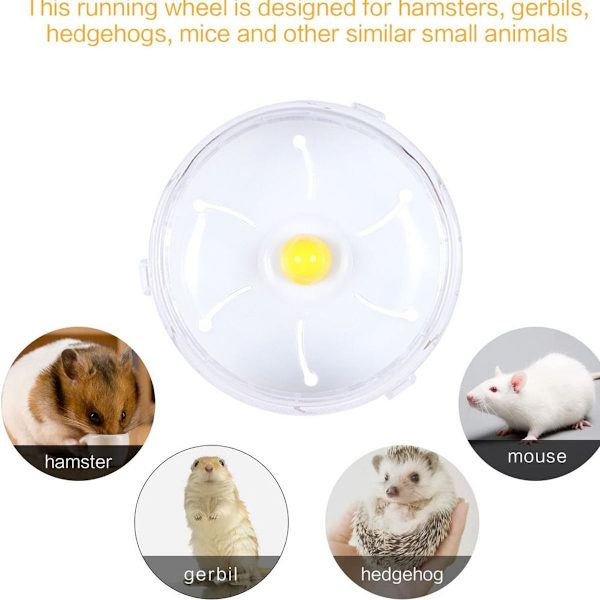 Tysta snurror, hamsterhjul, tvättbart löphjul för transparent KLB