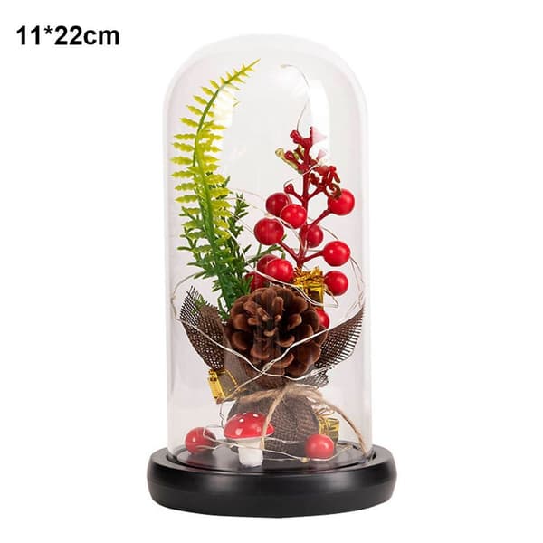 Glaskuppel Juleplanter Julepynt Glaskuppel KLB