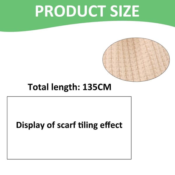 Stickad barnscarf 2-pack varm beige + ljusgrön utomhus